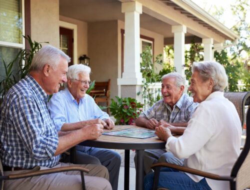happy seniors enjoying meaningful connection and conversation in prescott valley – the power of social engagement for healthy aging with synergy homecare