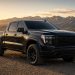 Ceramic coated black pickup truck with water beading in Northern Arizona