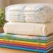diapers and children's books ready for donation