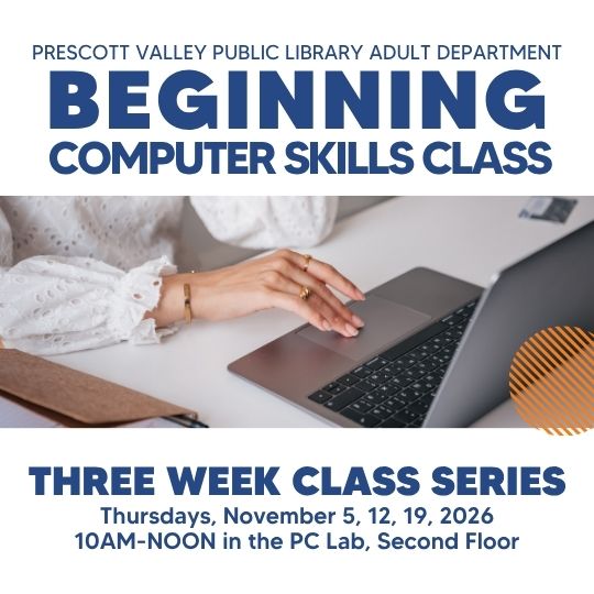 Beginning Computer Skills Class-In person program-Pre-registration required